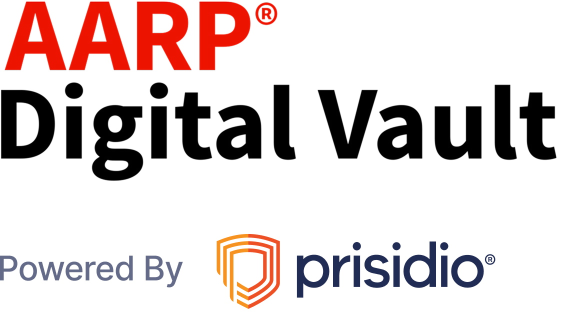AARP Digital Vault Powered by Prisidio - Stacked