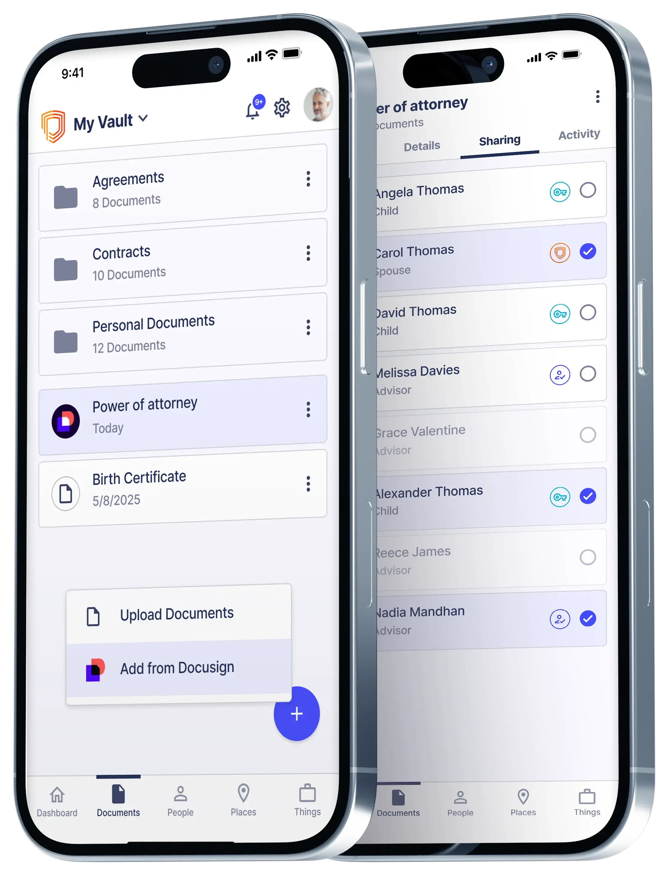 Bring your signed documents from Docusign into Prisidio